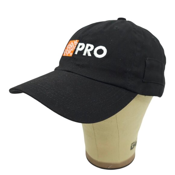 Home Depot Pro Strapback Cap Hat Pencil Holder Pockets Trucker Baseball Cotton - Picture 2 of 13